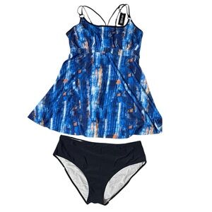 NWT Aimage 2 Piece Tankini Swim Set 2XL